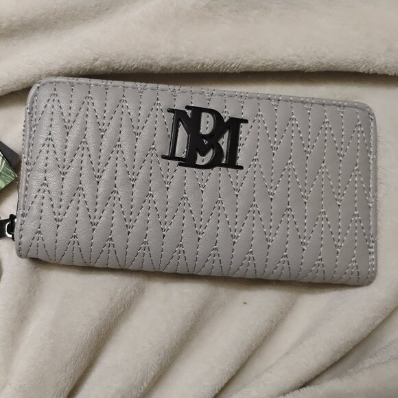 Badgley Mischka Wallet with Phone Holder, Grey - Picture 1 of 6